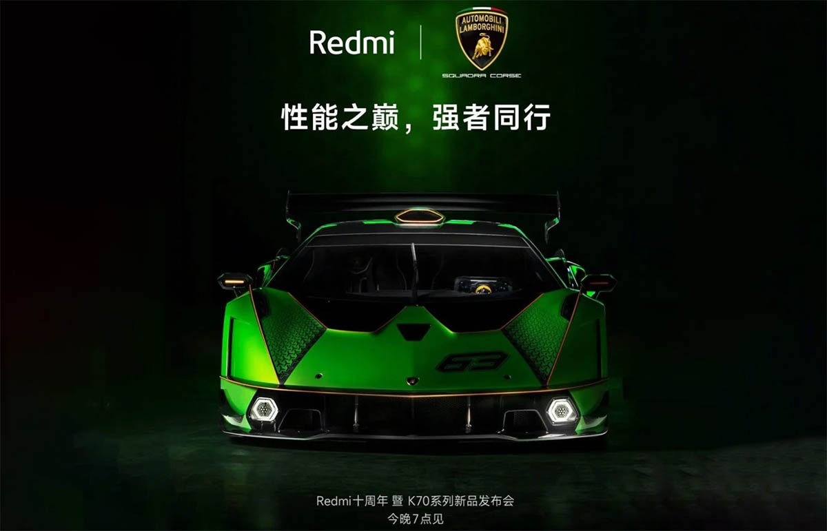 Redmi K70 Gaming Automobili Lamborghini Squada Corse anunciado