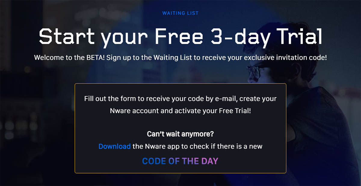 Registrarse en Nware para conseguir codigo gratis