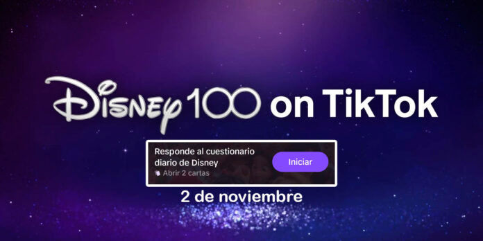 Respuestas del cuestionario del 2 de noviembre de Disney 100 en TikTok