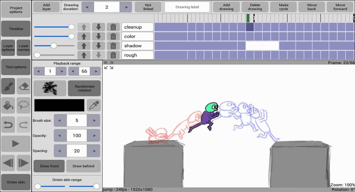 RoughAnimator app para crear animaciones