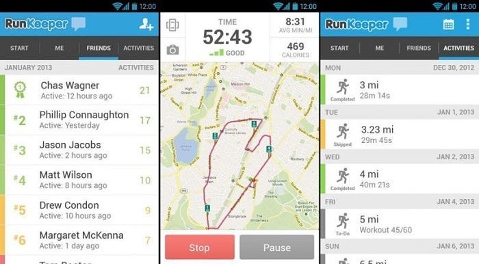 RunKeeper GPS app