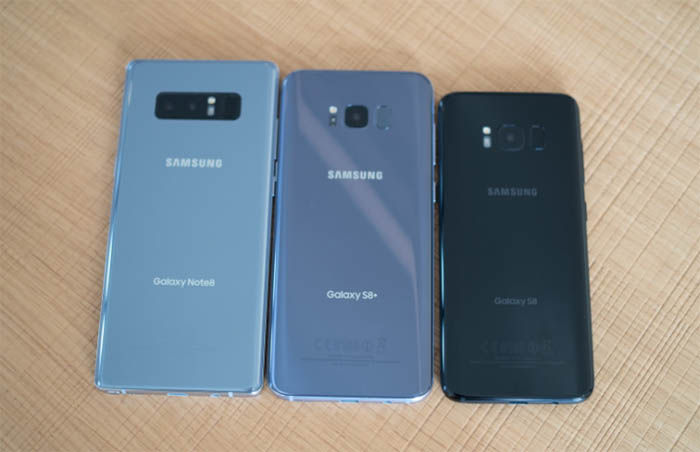 Samsung Galaxy Note 8, S8 Plus y S8