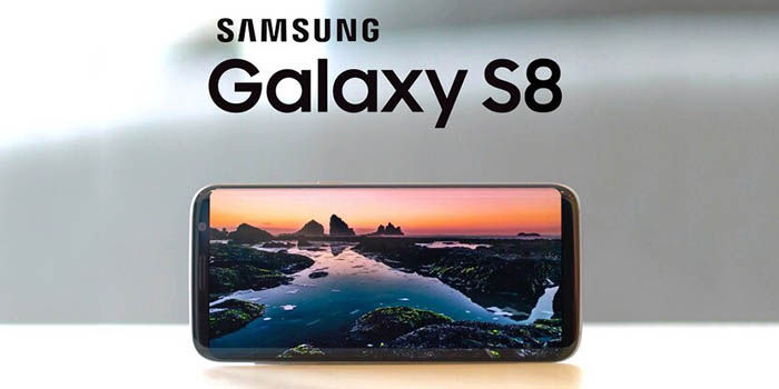 Samsung Galaxy S8 con Logo