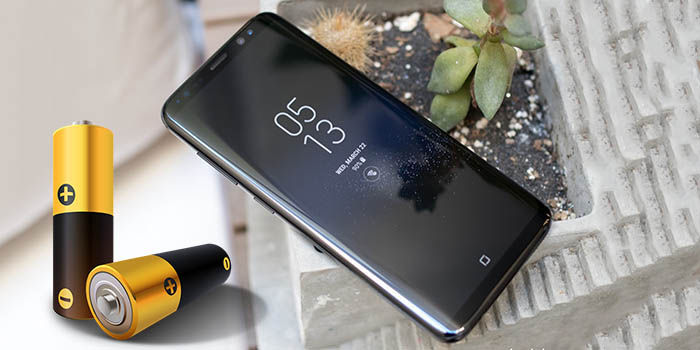 Samsung Galaxy S8 con bateria