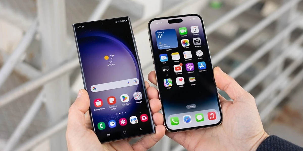 Samsung Galaxy s23 ultra vs iPhone 14 Pro Max mejores pantallas