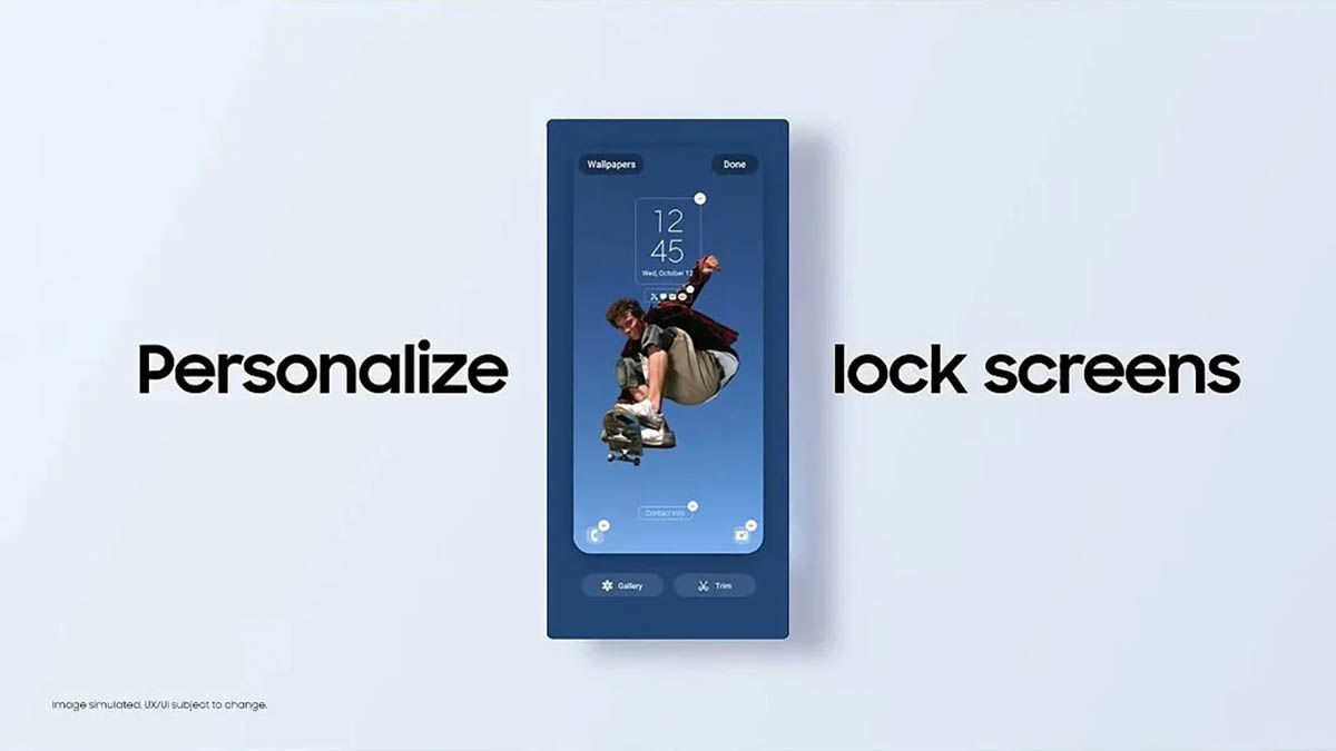 Samsung One UI 5 pantalla de bloqueo personalizada