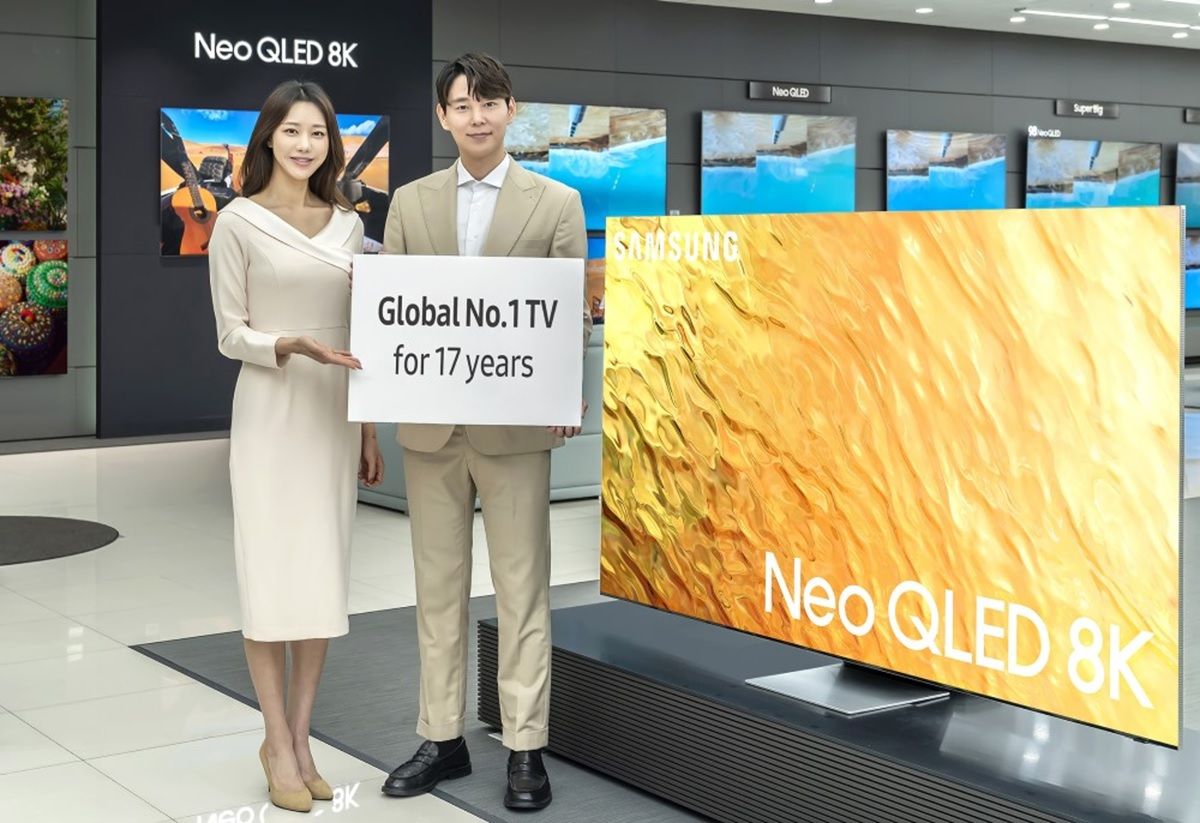 Samsung lleva 17 anos consecutivos siendo la marca n.º 1 de televisores a nivel mundial