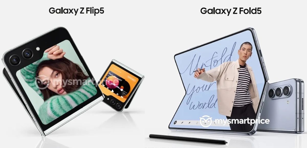 Se filtra el diseño de los Samsung Galaxy Z Flip 5 y Fold 5