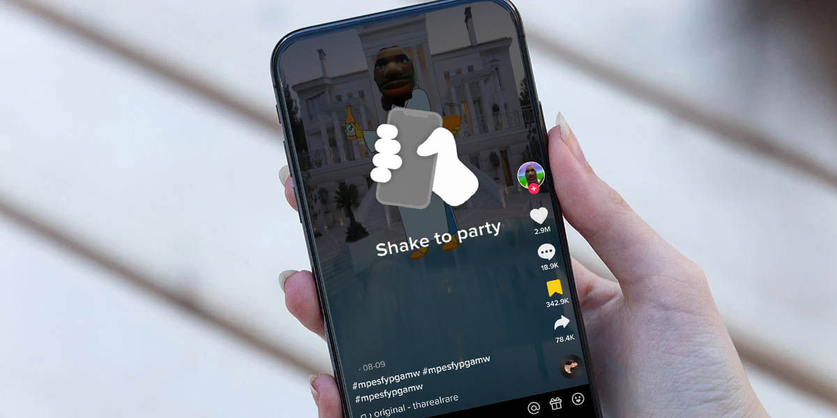 Shake to party filtro interactivo TikTok