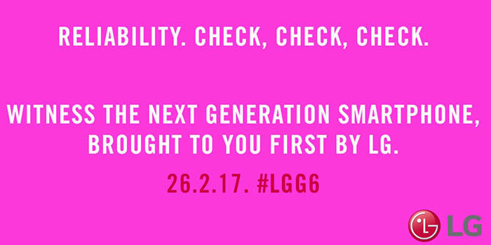 Slogan LG G6