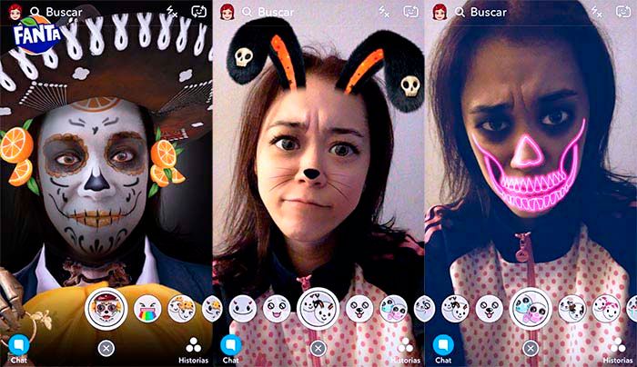 Snapchat filtros Halloween