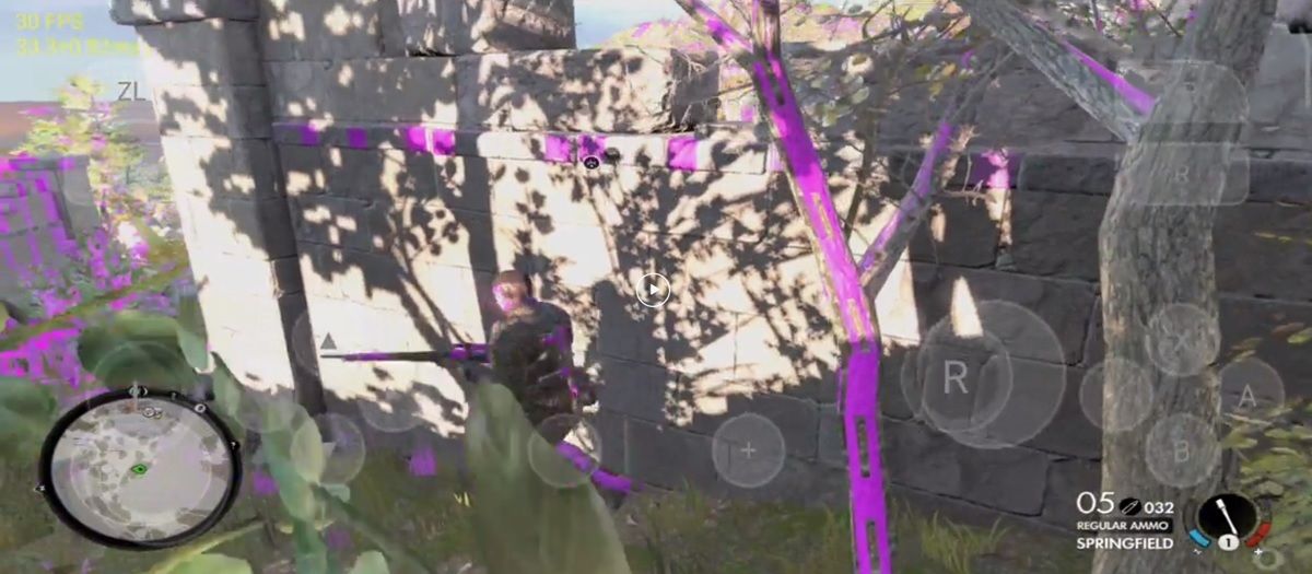 Sniper Elite 4 ejecutandose en Android con el emulador Skyline Edge