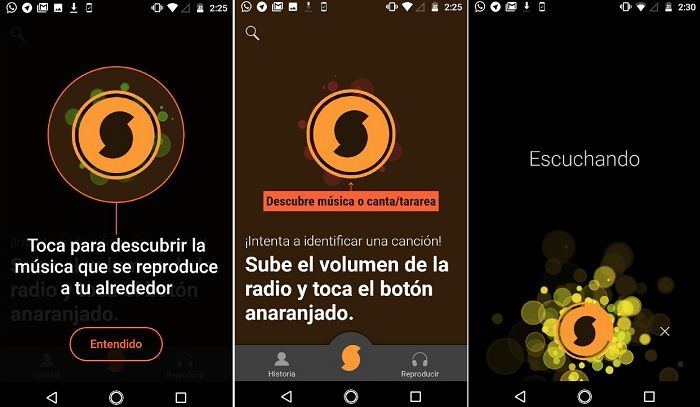 SoundHound reconocer canciones en Android