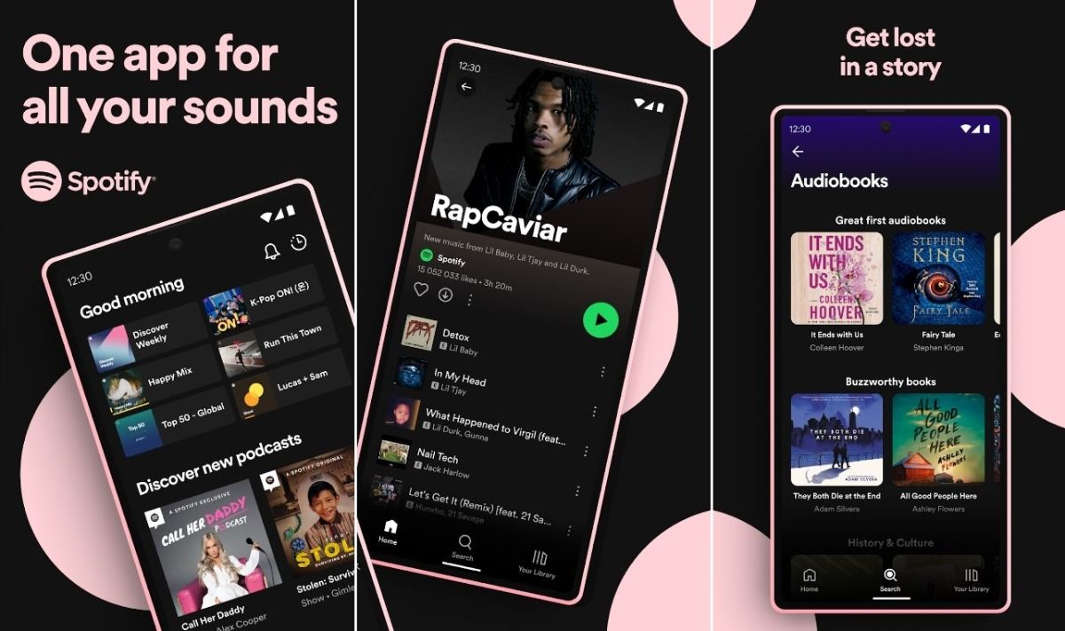 Spotify escucha música sin conexión