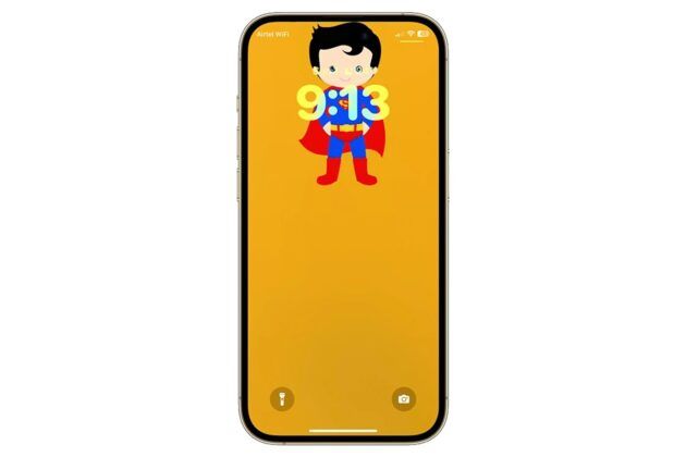 Superman animado Isla Dinamica fondo de pantalla para iPhone 15