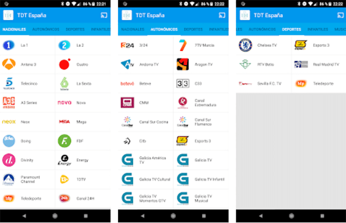 TDT España para Android