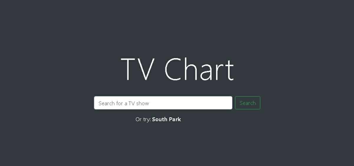 TV chart interfaz inicial