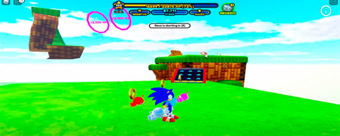 Tarjeta de Knuckles Sonic Speed Simulator