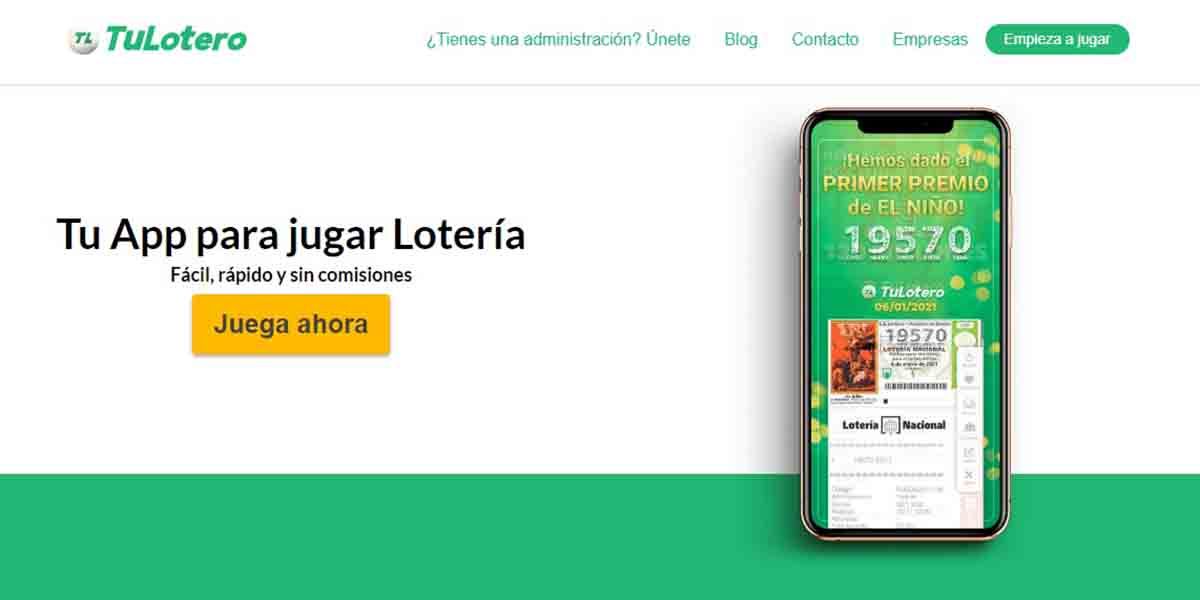 TuLotero sitio comprar Lotería