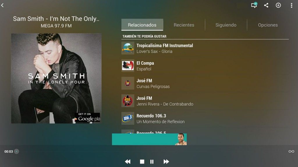 TuneInRadio para Android