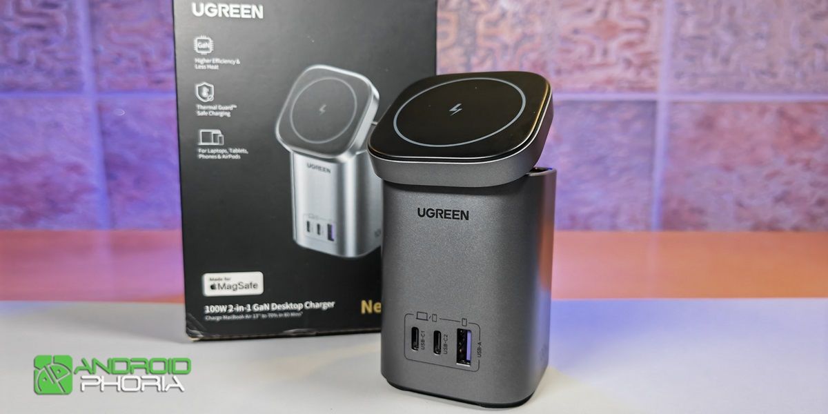 Review del cargador UGREEN Nexode 100 W con MagSafe de 15 W