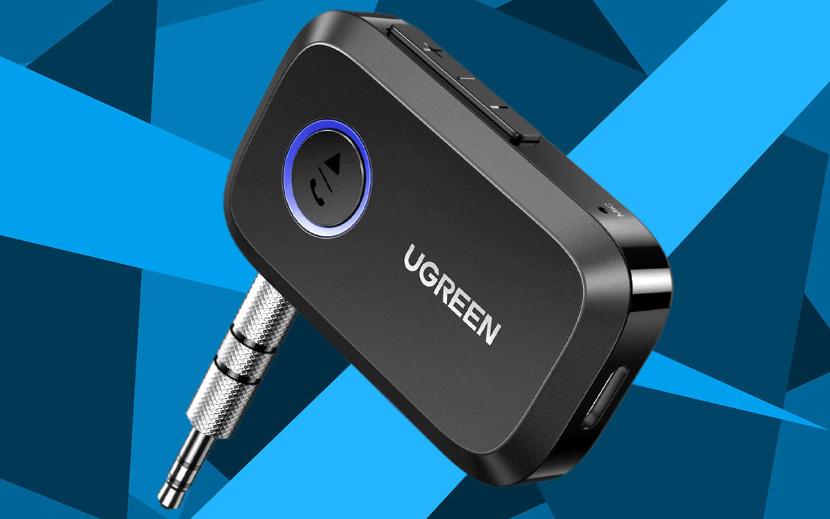 UGREEN Receptor Bluetooth, para emparejar el reproductor de musica de tu coche con tu móvil