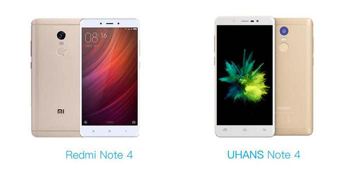 UHANS Note 4 vs Note 4 Xiaomi