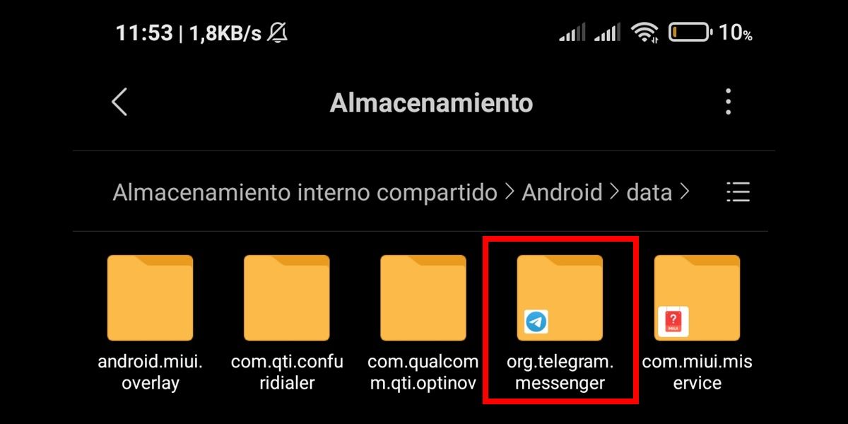 Una ultima opcion revisa el cache de Android