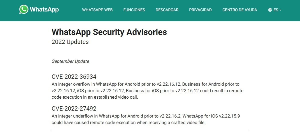 Una vulnerabilidad permite que te puedan hackear el movil con una videollamada de WhatsApp