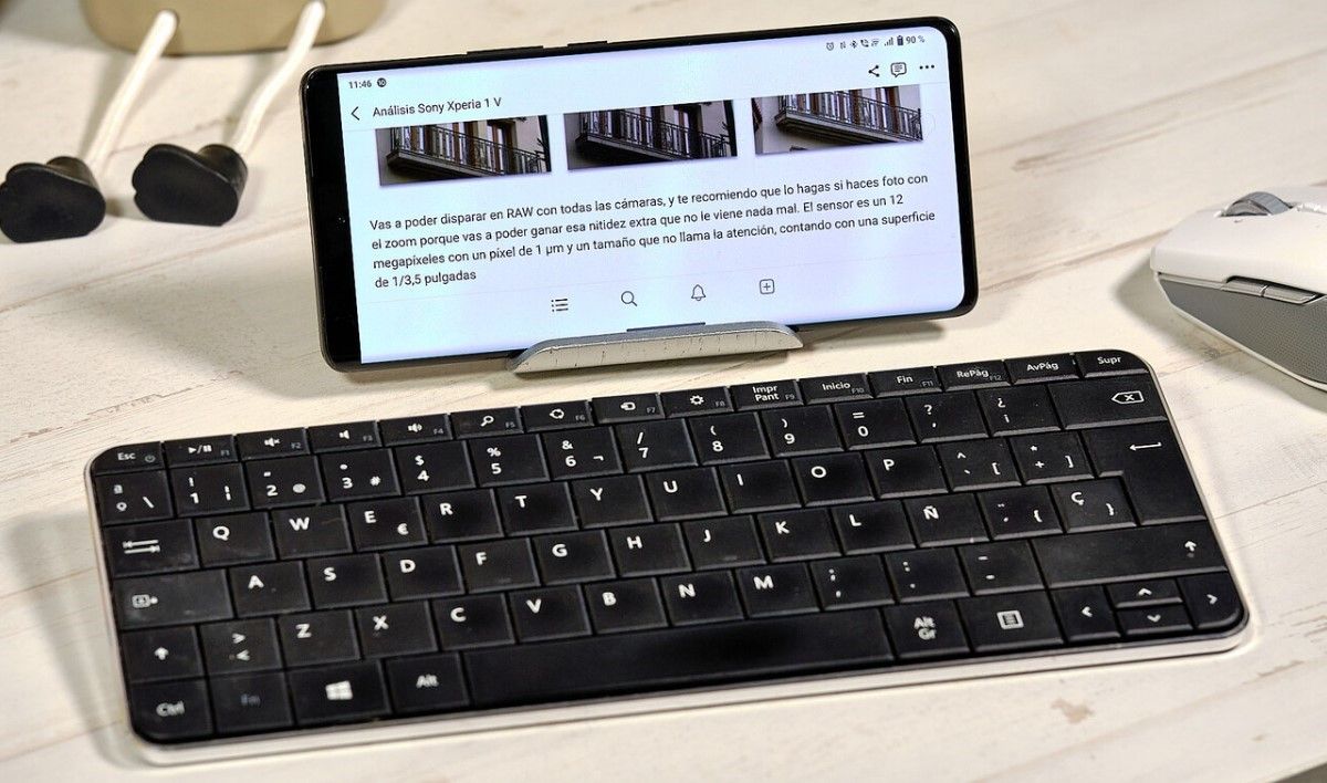Usa un teclado externo para escribir en Android