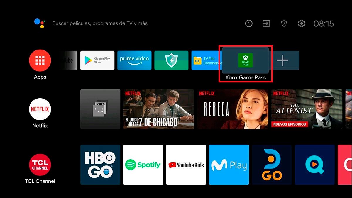 Usar Microsoft Game Pass Android TV