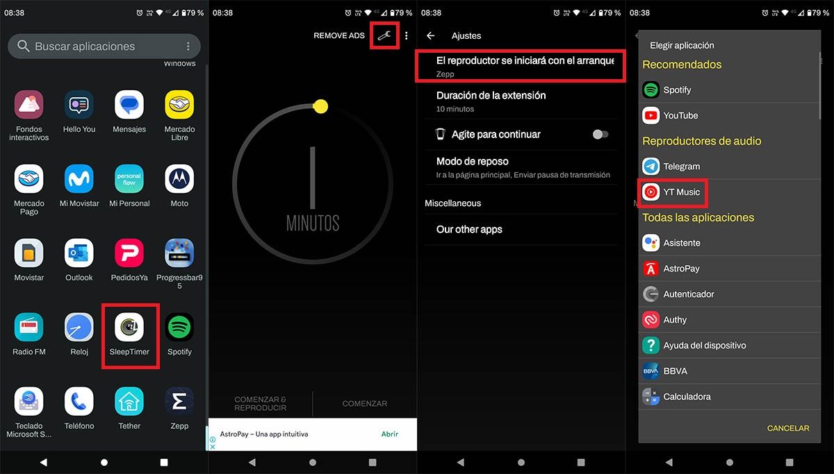 Usar Sleep Timer en Android