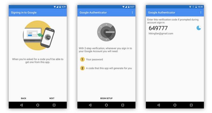 Usar autenticación en dos pasos en Android Wear