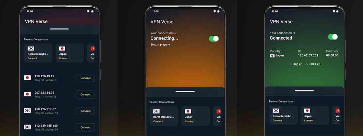 VPNVerse app VPN Android gratis