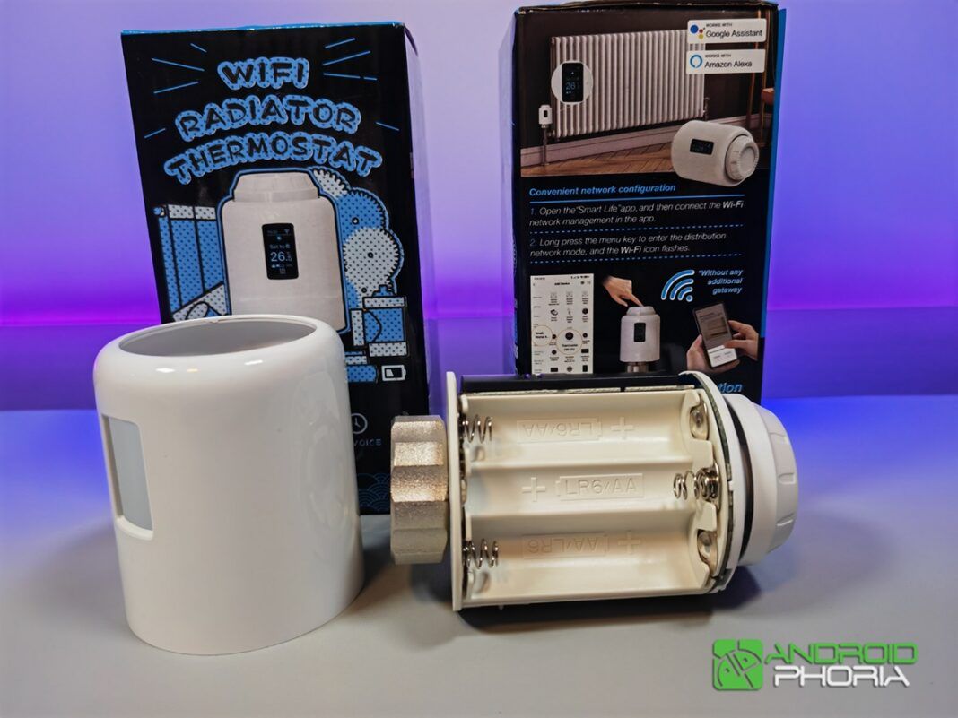 Valvula de radiador termostatica inteligente EZAIOT baterias AA