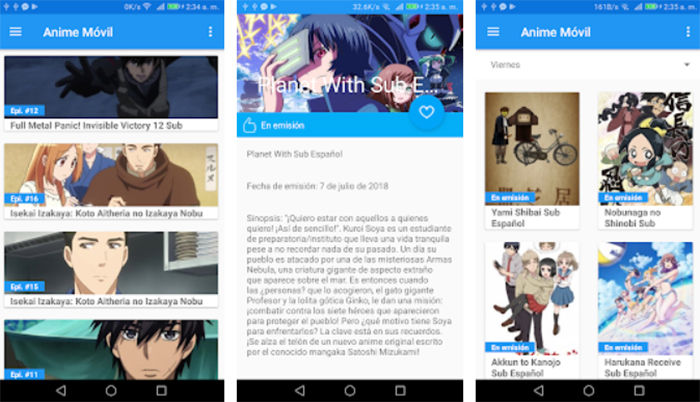 Ver anime gratis en Android
