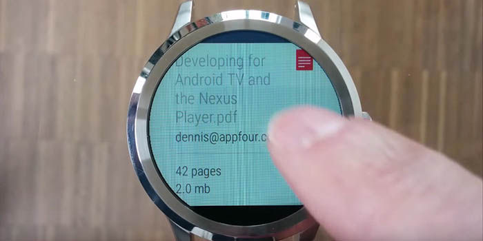 Ver documento PDF Android Wear