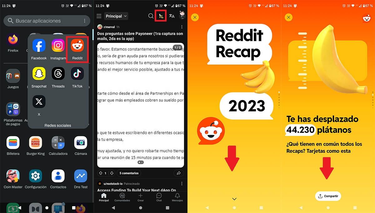 Ver tu Recap de Reddit 2023 desde el móvil