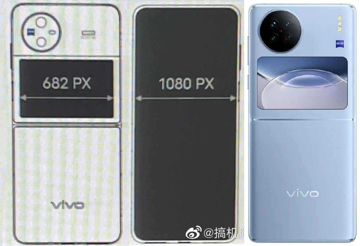 Vivo X Flip smartphone plegable tipo concha concepto