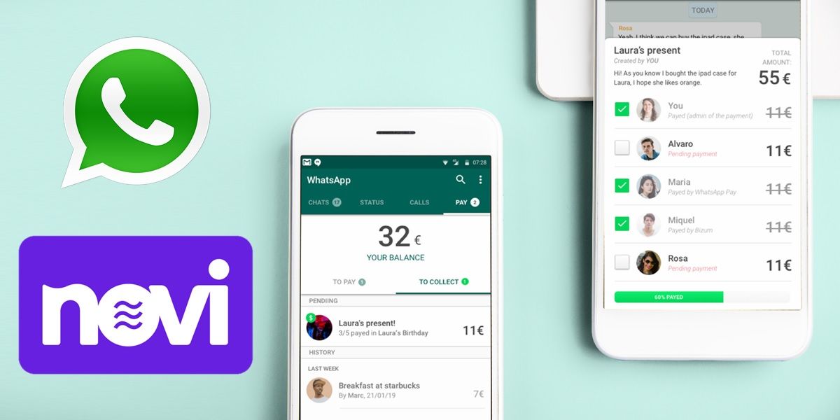 WhatsApp lanzara los pagos moviles P2P en EE. UU. usando Novi
