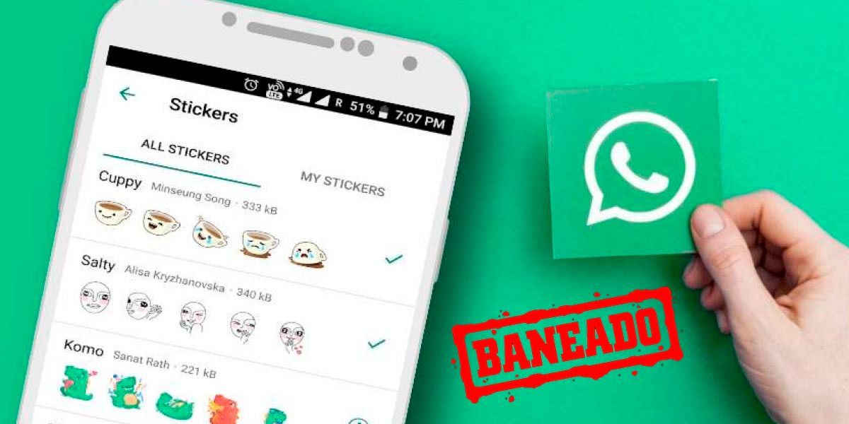 WhatsApp te puede bloquear si usas estos stickers