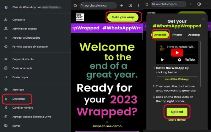 Cómo ver tu resumen del año en WhatsApp: ir a la wep