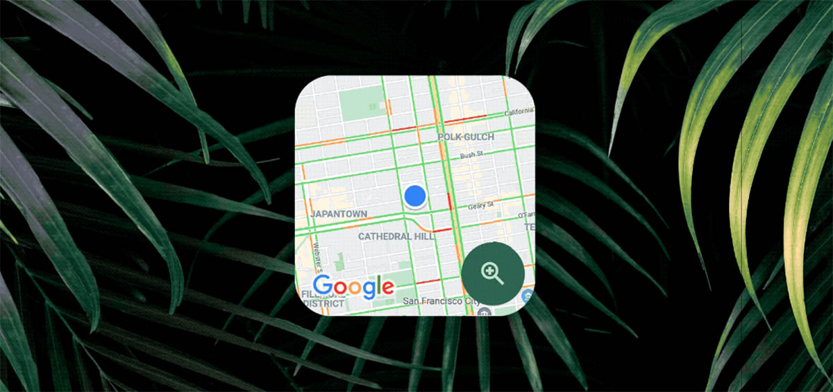 widget trafic en temps réel de Google Maps