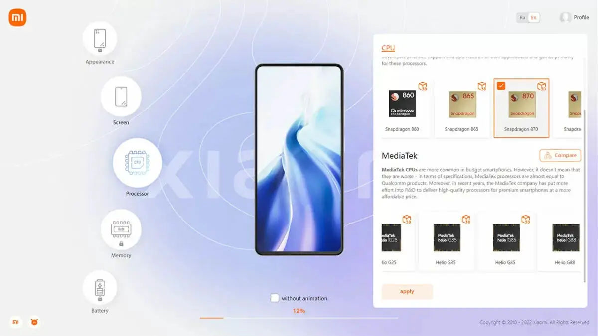 Xiaomi Dreams 2.0 personaliza y construye tu movil perfecto