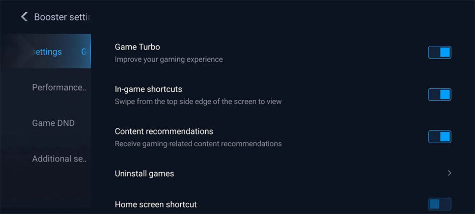 Xiaomi Game Turbo 5.0 juegos personalizados mayor rendimiento