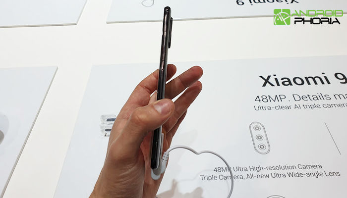 Xiaomi Mi 9 botones laterales