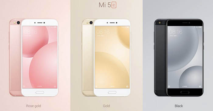 Xiaomi Mi5c Colores