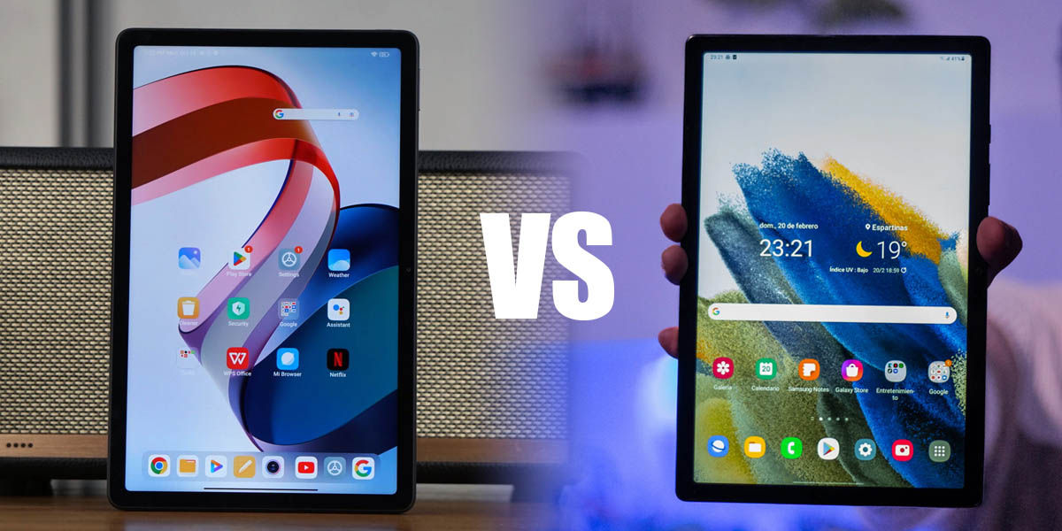 Xiaomi redmi pad versus Samsung Galaxy Tab A8 comparativa