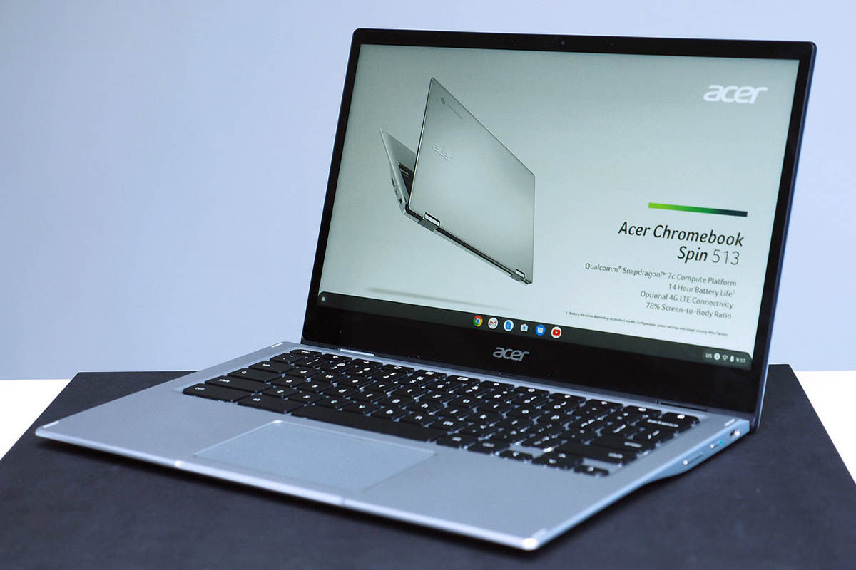 acer chromebook spin 513 con snapdragon 7c