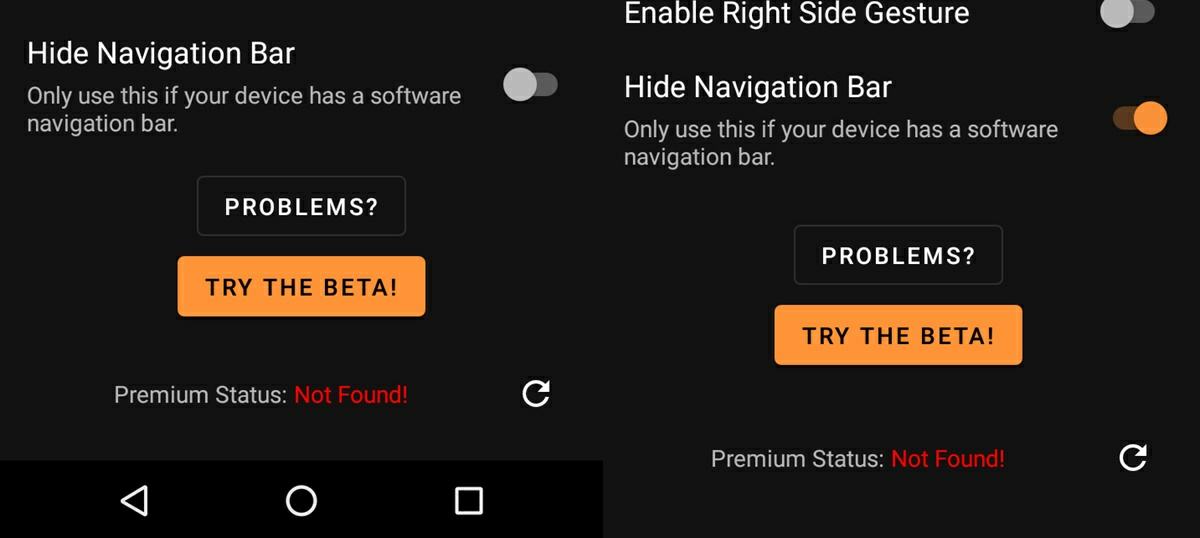activando y desactivando barra de navegacion de android con navigation gestures